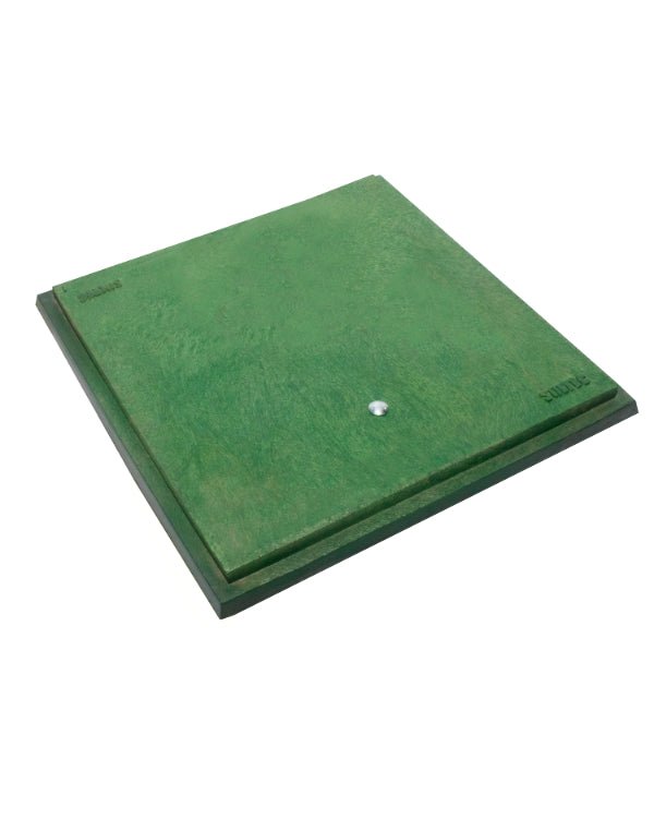 Marco y Tapadera de Polietileno Verde para Caja de Registro 60 cm x 60 cm - SOLTEC