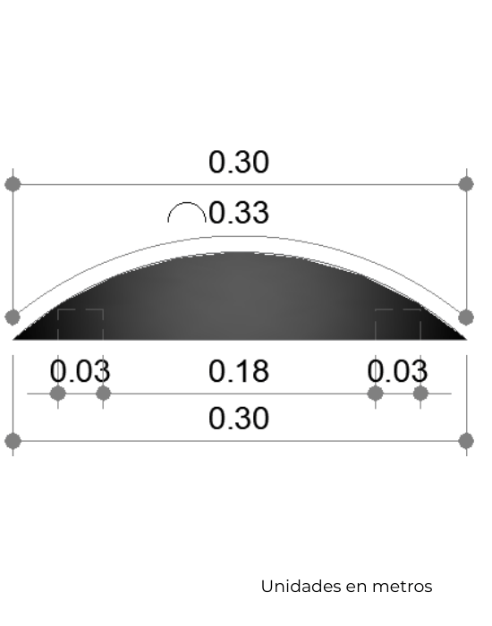 Terminal para Reductor de Velocidad tipo Tumulo de Hule 20 x 30 x 5 - SOLTEC