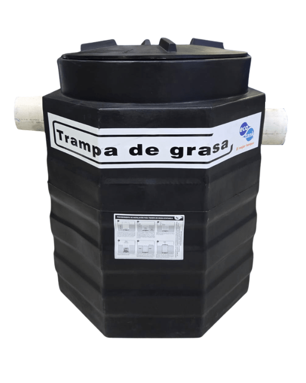 Trampa de Polietileno Negro para Grasa 38 GPM - SOLTEC