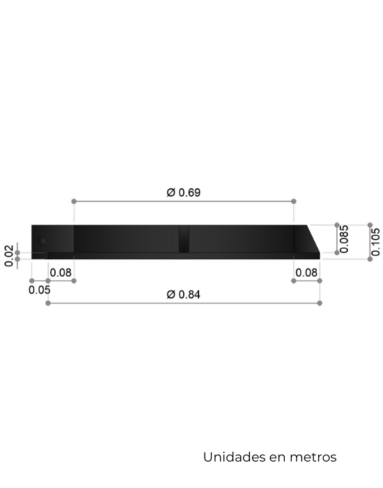 Casquete y Tapadera embisagrada de Polietileno Negro para Pozo de Visita de Alcantarillado Pluvial Modelo HS-15 II