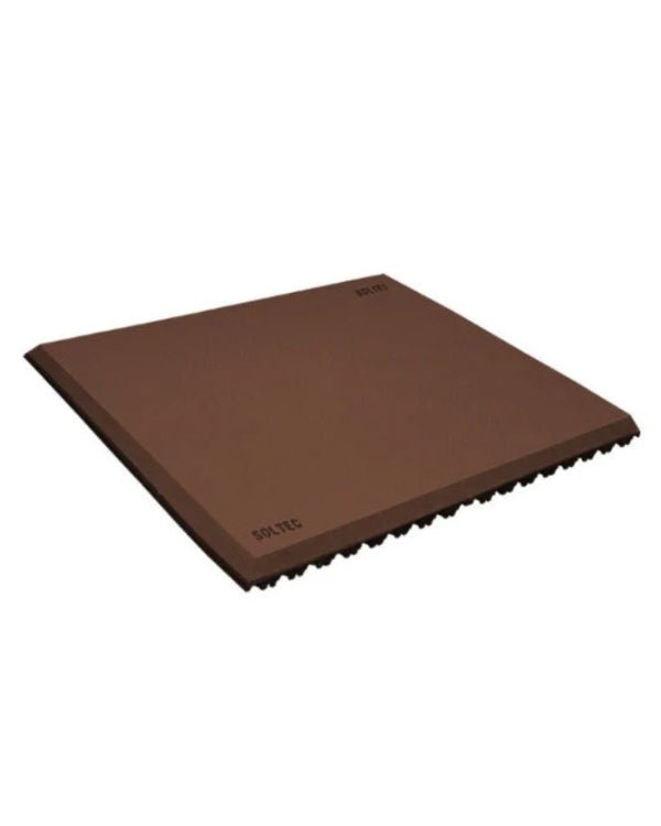 Alfombra Antifatiga Antideslizante Café con base de Hule 1" - SOLTEC