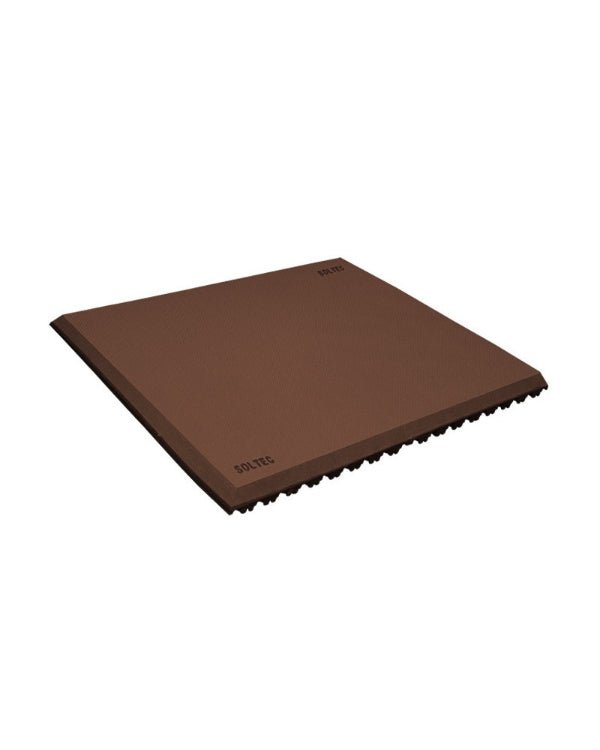 Alfombra Antifatiga Antideslizante Grande Café con base de hule 1" - SOLTEC