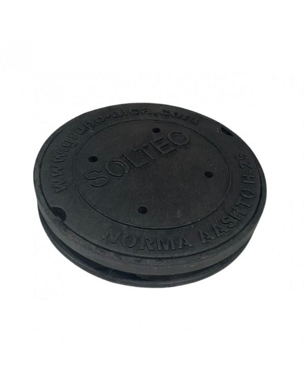 Aro y Tapadera De Polietileno Negro Para Pozo De Visita De Alcantarillado Pluvial Modelo HS - 20 - SOLTEC