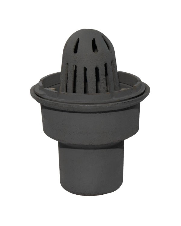 Coladera de Campana de Hierro Colado para Losa de Azotea de 4" - SOLTEC