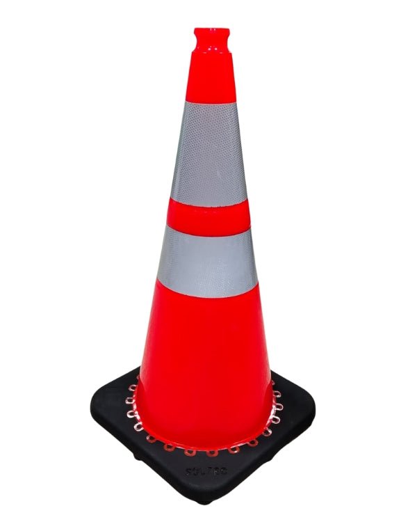 Cono Vial Anaranjado con Cinta Reflectiva - SOLTEC