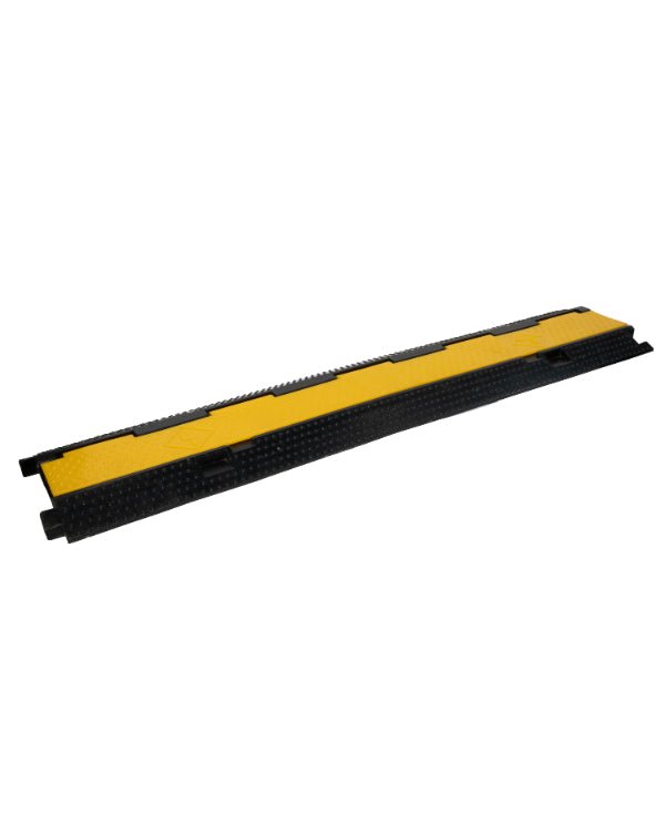 Cubre Cable de Hule Amarillo - Negro para Piso - SOLTEC