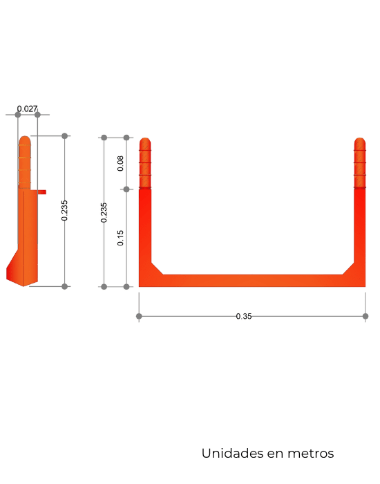 Escalón de Polipropileno con Alma de Acero para Pozo de Inspección - SOLTEC
