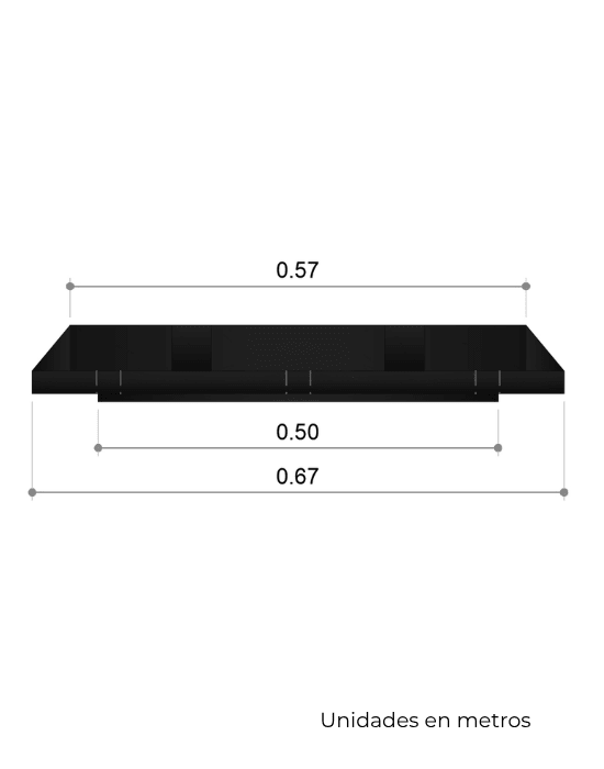 Marco Perforado y Tapadera Embisagrada de Polietileno 50 cm x 50 cm - SOLTEC