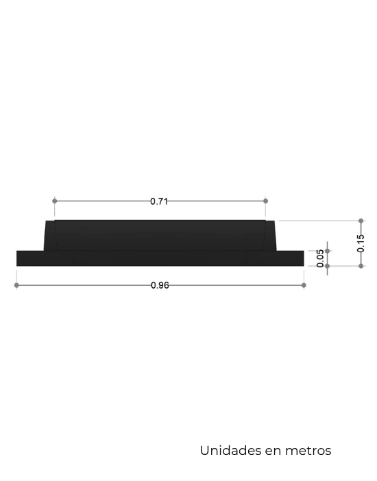 Marco y Rejilla (Tragante) Embisagrada de Polietileno Negro 55 cm x 70 cm - SOLTEC