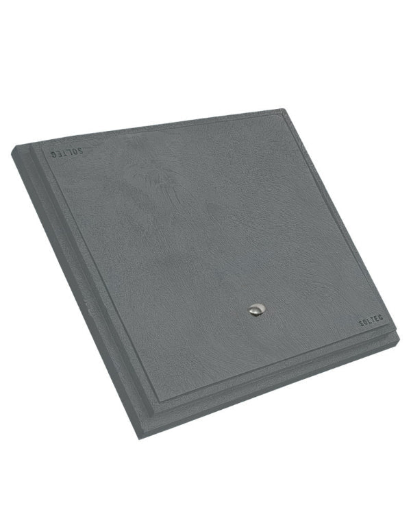 Marco y Tapadera de Polietileno Gris para Caja de Registro 60 cm x 60 cm - SOLTEC