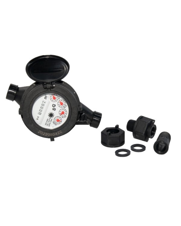 Medidor de Polietileno de Agua Potable de 1/2" - SOLTEC