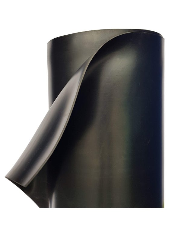 Piso de Hule Negro Liso de 3 mm - SOLTEC