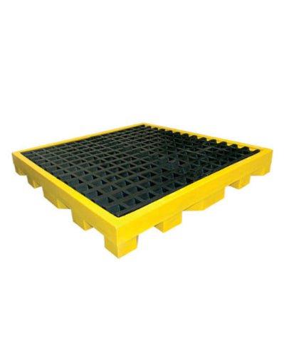 Plataforma Plástica Antiderrame para Cuatro Barriles - SOLTEC