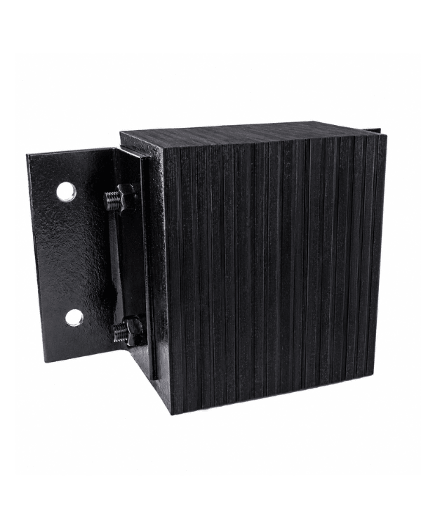 Protector de Hule Laminado de 9" x 10" x 5.5" con Base Metálica - SOLTEC