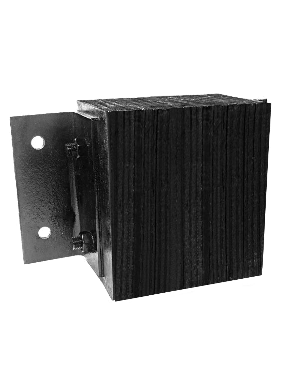 Protector de Hule Laminado de 9" x 10" x 5.5" con Base Metálica - SOLTEC