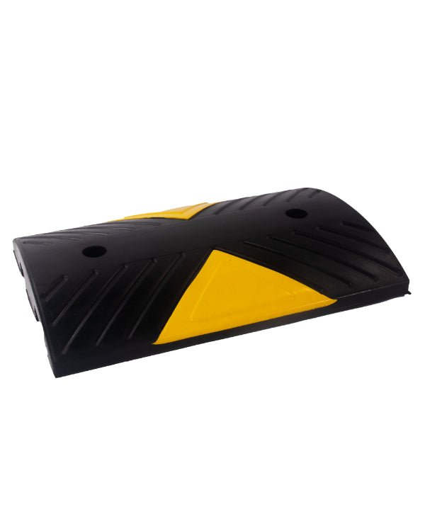 Reductor de velocidad tipo Tumulo de Hule Negro con Amarillo - SOLTEC