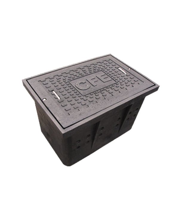 Registro Eléctrico Hand - Hole Baja Tension I de Polietileno 40 cm x 70 cm x 60 cm (Para Acera) - SOLTEC
