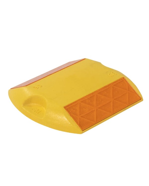 Vialeta Cuadricular de Polietileno Amarillo con Reflejante Bi - direccional Amarillo - SOLTEC