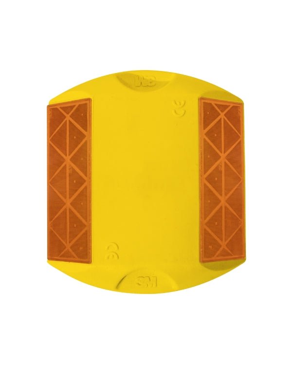 Vialeta Cuadricular de Polietileno Amarillo con Reflejante Bi - direccional Amarillo - SOLTEC